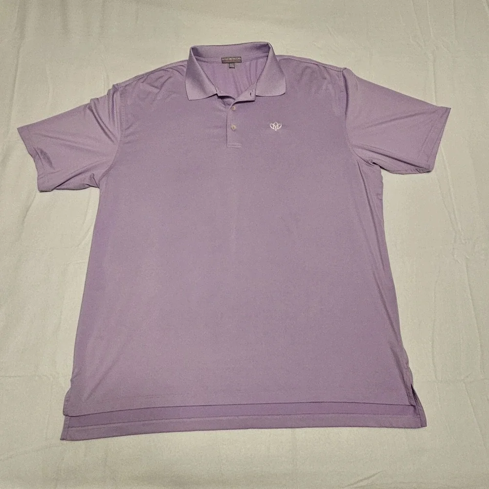 Peter Millar Shirt Mens 2XL Summer Comfort Performance Golf Polo Gaillardia Club